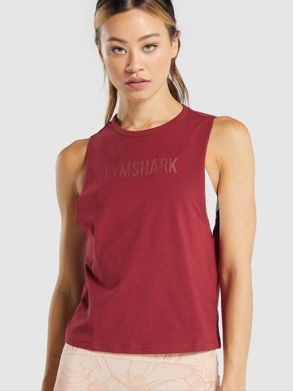 Womens Gymshark GS Power Tank - Burgundy